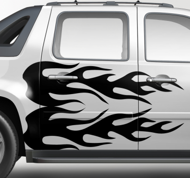 Aufkleber Auto Einfarbiges feuer - TenStickers