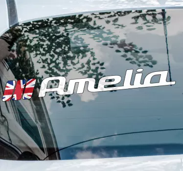 Aufkleber Auto Flagge des vereinigten königreichs in rechteck und - TenStickers