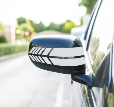 Aufkleber Auto Linien für Rückspiegel - TenStickers