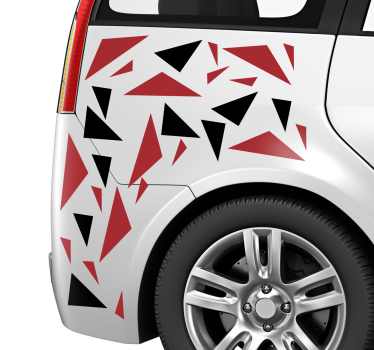 Aufkleber Auto Moderne Dreiecke - TenStickers