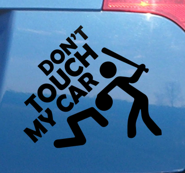 Aufkleber Auto Nicht tasten - TenStickers