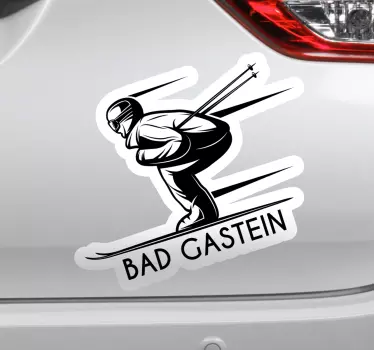 Aufkleber Auto Schlechtes gastein skifahren - TenStickers