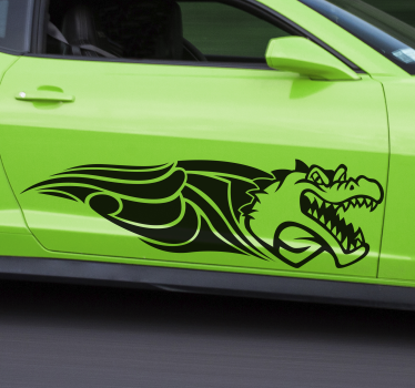 Aufkleber Auto Stammeskrokodil - TenStickers