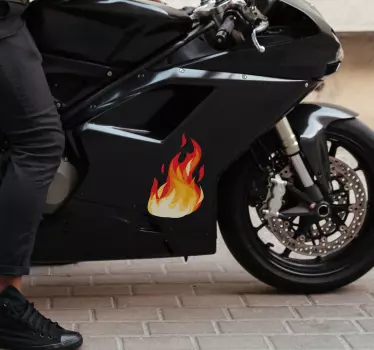 Feuer Effekt Autoaufkleber - TenStickers