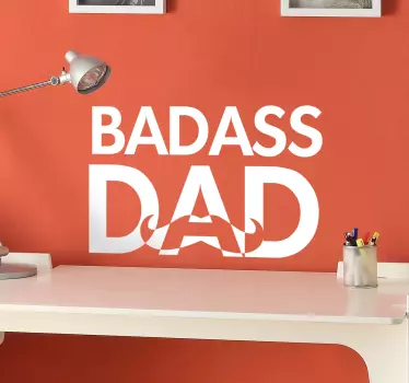 Wandtattoo bad ass dad - TenStickers