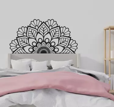 Aufkleber Bett Mandala kopfteil - TenStickers
