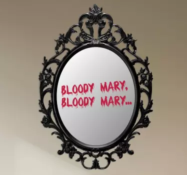 Bloody Mary Spiegel Aufkleber - TenStickers