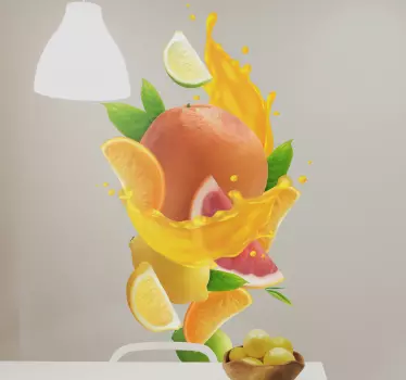 Aufkleber Früchte Fruchtspritzer - TenStickers