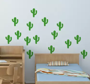Aufkleber kleine Kakteen - TenStickers