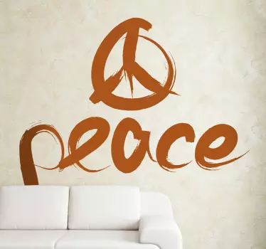 Wandtattoo Peace Zeichen - TenStickers