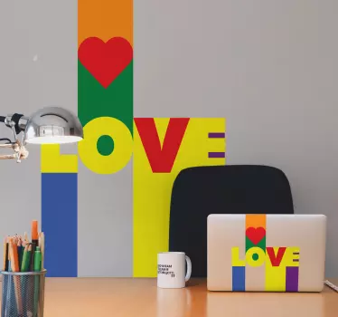 Aufkleber Pop Art Love - TenStickers
