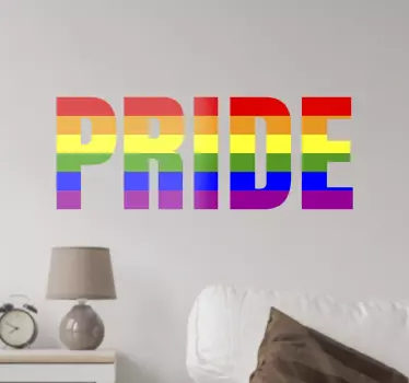 Aufkleber Pride Regenbogenfahne - TenStickers