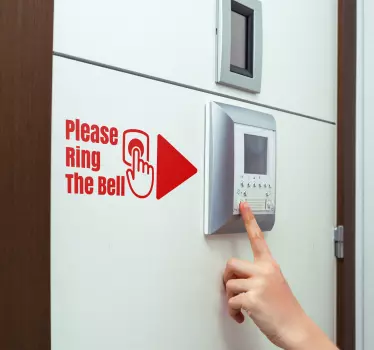 Klebeschilder Bitte Klingeln - TenStickers