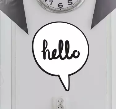 Sticker Sprechblase hello - TenStickers