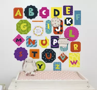 Aufkleber Text Alphabet - TenStickers
