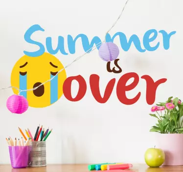 Wandtattoo Text der sommer ist vorbei – ausdruck - TenStickers
