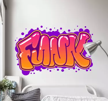 Aufkleber Text Funk-graffiti - TenStickers