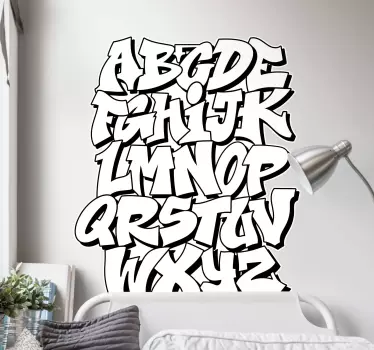 Aufkleber Text Graffiti-alphabet der alten schule - TenStickers