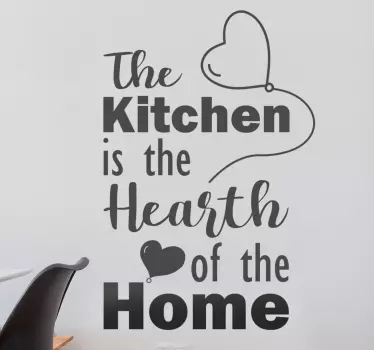 Aufkleber Text Kitchen Is Home - TenStickers