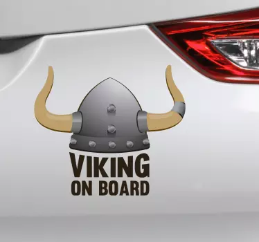 Viking on Board Baby on Board Aufkleber - TenStickers