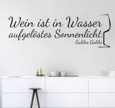 Wein ist Wandtattoo Sprüche - TenStickers