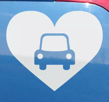 Sticker Auto Herz - TenStickers