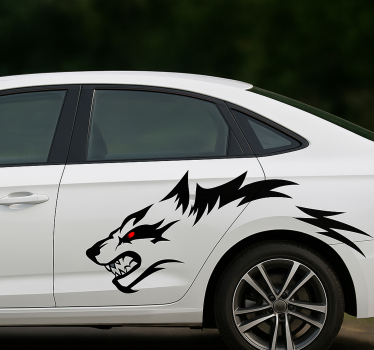 Autoaufkleber wilder wolf seite - TenStickers