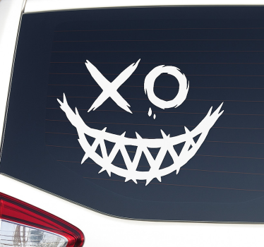 Autoaufkleber creepy joker lächeln - TenStickers