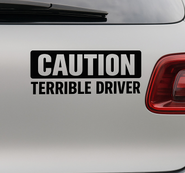 Autoaufkleber ehrliches warnlabel - TenStickers