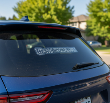 Autoaufkleber einfacher social-media-handle - TenStickers