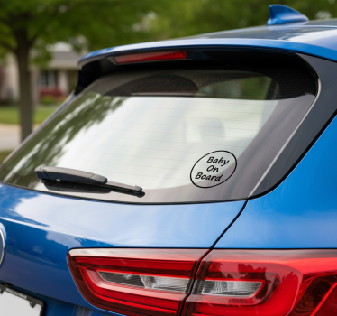 Autoaufkleber einfaches "baby an bord" - TenStickers