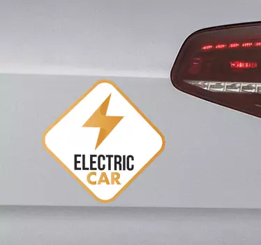 Sticker Electric Car - TenStickers