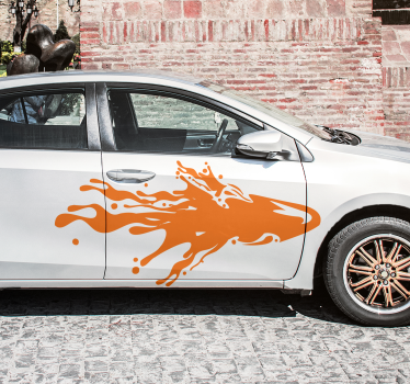 Autoaufkleber flammender Spritzer - TenStickers