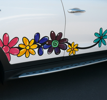 Autoaufkleber floral fahrzeugfolierung - TenStickers