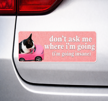 Autoaufkleber frag nicht wohin ich fahre - TenStickers