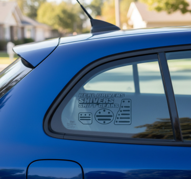 Autoaufkleber für manuelle schaltfreunde - TenStickers