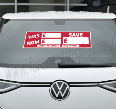 Autoaufkleber für rote verkaufsautos - TenStickers