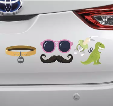 Autoaufkleber für verspielte haustieraccessoires - TenStickers