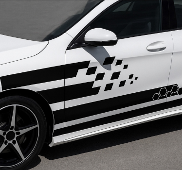 Autoaufkleber geometrische geschwindigkeitskollektion - TenStickers