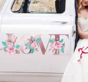 Autoaufkleber Hochzeit Love - TenStickers
