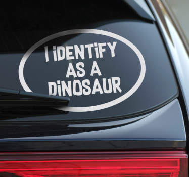 Autoaufkleber ich identifiziere mich als - TenStickers
