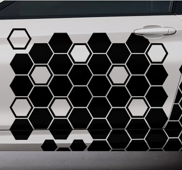 Autoaufkleber im hexagonalen wabenmuster - TenStickers