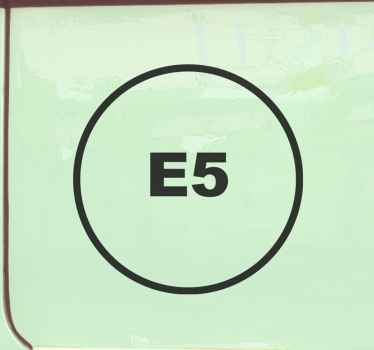 Autoaufkleber im simplistischen e5 design - TenStickers