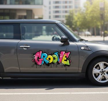 Autoaufkleber im stylisierten funky graffiti-stil - TenStickers