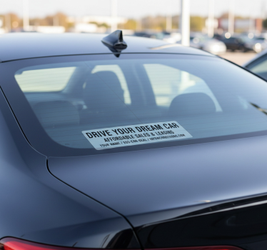 Autoaufkleber individueller verkaufstext für autos - TenStickers