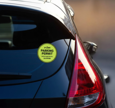 Autoaufkleber individuelles parkzeichen - TenStickers