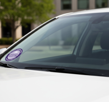 Autoaufkleber lila parkausweis - TenStickers