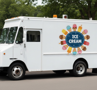 Autoaufkleber logo eiscreme - TenStickers
