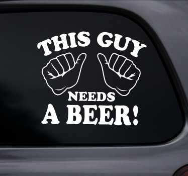 Autoaufkleber lustiges bier - TenStickers