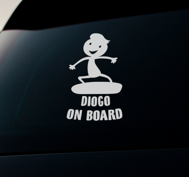 Autoaufkleber lustiger charakter an bord - TenStickers